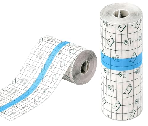 Tattoo Aftercare Waterproof Adhesive Bandage6 in x 2 yd, Second Skin Healing Protective Bandages Transparent Stretch Wound Dressing Tape,Tattoo Bandage Clear Adhesive (15cm*2m)