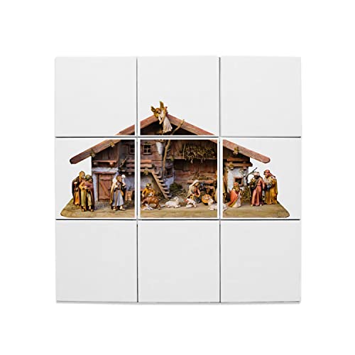 Carreaux céramique décoratif de la Nativité, faïence artistique de 45,6 x 45,6 cm