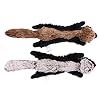 balacoo Puppy Teething Toys Puppy Teething Toys 2pcs Pet Squeaky Toy Plush Dog Cat Chewing Toy Stuffed Badger Pet Playing Toy Teeth Grinding Bite Plush Toy 45X12X5CM Animal Toys Animal Toys