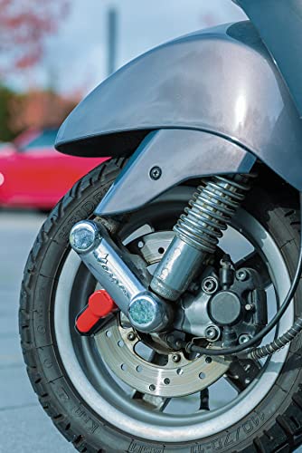 ABUS Bremsscheibenschloss Element 303 – Scooter- und Rollerschloss – 5 mm Schließbolzen – ABUS-Sicherheitslevel 4 – Rot