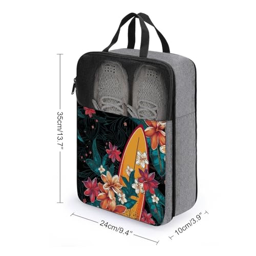 Sac à chaussures imprimé planche de surf idéal pour la plage - 2