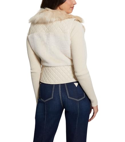 GUESS Women's Sleeveless Emma Fur Vest2