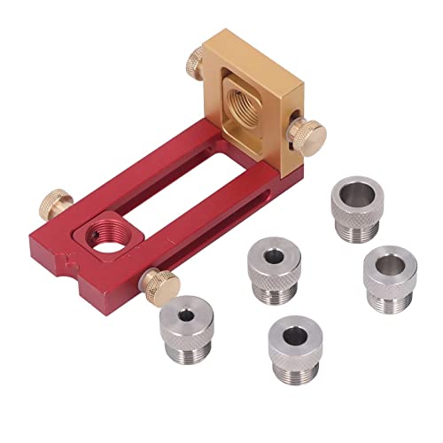 Qqmora Percer le Gabarit Cross Flat Hole Puncher Drillon Toolt Selt pour le Travail du Bois et L'assemblage de Meubles, Puncher en Ensemble de Meubles de Gabarit