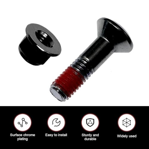 Image of 6 PCS Sprocket Bolt and Nut Kit, Motorcycle Chain Bolt, Compatible with Dirt Bike Yamaha Cruisym 125, Kymco Xciting 250 (Black)