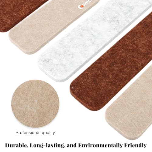 Image of Climberty Modular Cork Board Alternative Felt Strip Board-Customizable Pin Board Set with Multi-Size Strips&20Push Pins, Adhesive Install for Wall Organization & Home Office Decor
