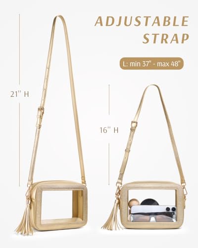 Image of Unilily Clear Bag for Stadium Events, Clear Purse Stadium Approved Crossbody Bag for Concerts Sports Festivals Events Women