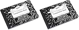 PACON PMMK37090 Junior Composition Book, 5 x 7-1/2 Inches, 3/8 Inch Ruled, 100 Sheets (Pack of 2)