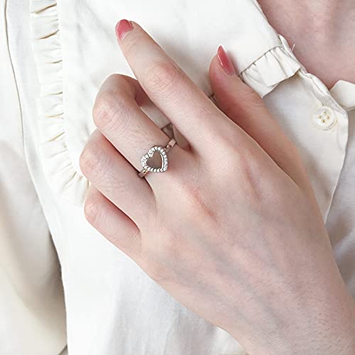 Cremation Jewelry for Ashes - 925 Sterling Silver Heart Urn Ring Holds Loved One Ashes Forever in My Heart Memorial Keepsake Jewelry Gift (7)2