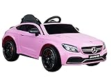 Ein tolles und absolut elegantes Kinderauto mit Mercedes Benz Lizenz und originalem Nachbau seines großen Vorbildes. Mit Fernsteuerung, einem eleganten Design, Charakter und dem berühmten Mercedes-Stern auf der Motorhaube