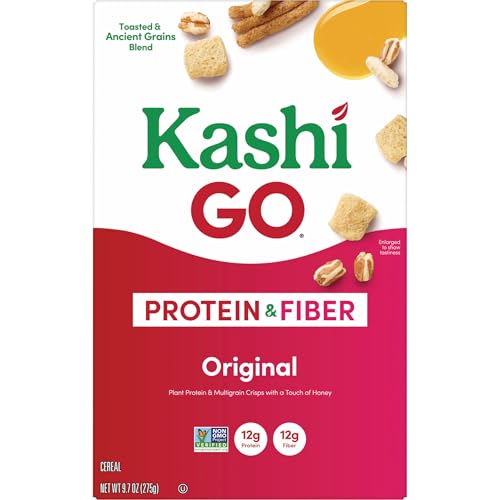 Kashi GO Breakfast Cereal, Fiber Cereal, Family Breakfast, Original, 9.7oz Box (1 Box) - Thumbnail 6