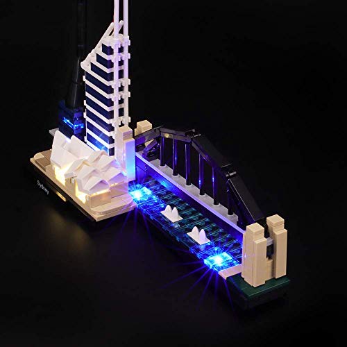 Sydney Skyline Architektonisches LED-Beleuchtungs-Kit kompatibel mit Lego 21032 Bausteinmodell, ohne Lego Set – Bild 6