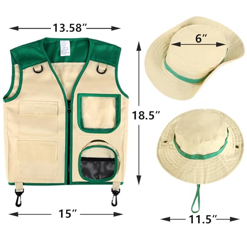 Disfraz Safari Chaleco Cargo y Sombrero para Niños miniatura 2