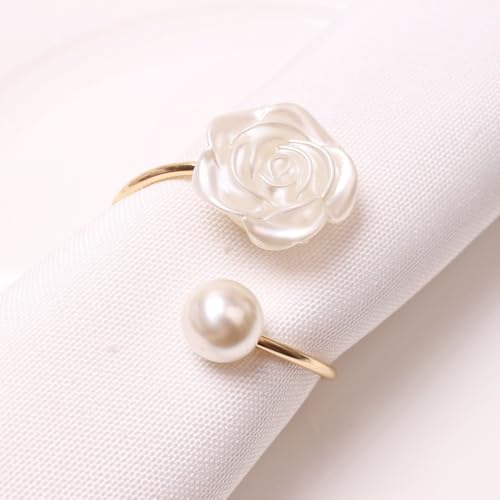 Anneaux de serviette créatifs, lot de 6 boucles de table pour cadeaux de mariage