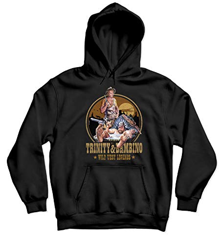 Terence Hill Bud Spencer Hoodie - Trinity and Bambino - Wild West Legends (schwarz) (5XL)