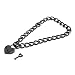 Halsband sex sm Erotik Metallkette Halsbänder mit Herz Schloss Collier Fesseln Ketten Einstellbar Erwachsenen Bondage Fetische Sex-Spielzeug für Anfänger Cosplay Frauen Männer,Schwarz