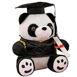 BESPORTBLE Ours Peluche de Graduation avec Chapeau Noir Délicat pour Cérémonie de Remise de Diplôme Peluche Douce et Moelleuse pour Décoration de Fête et Événement