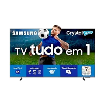 Samsung Smart TV 58" Crystal UHD 4K U8500F 2025, Xbox Cloud Gaming, Canais Gratuitos, 7 Anos de Atualização, AI Energy Mode, Alexa integrada