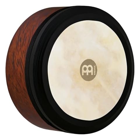 Meinl Percussion 14" Frame Drum, Extra Deep Shell Irish Bodhran-NOT MADE IN CHINA-Goat Skin Head, Brown Burl, 2-YEAR WARRANTY, (FD14IBO) Cover