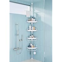 Trade Shop - Mensola Angolare Cromata Per Doccia A 3 Ripiani Piani Organizer Per Bagno 59257 - | Leroy Merlin