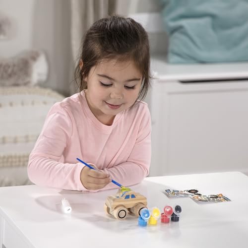 Melissa & Doug Created by Me! Paint & Decorate Your Own Wooden Vehicles Craft Kit For Kids 2 Pack – Monster Truck, Train - image 7