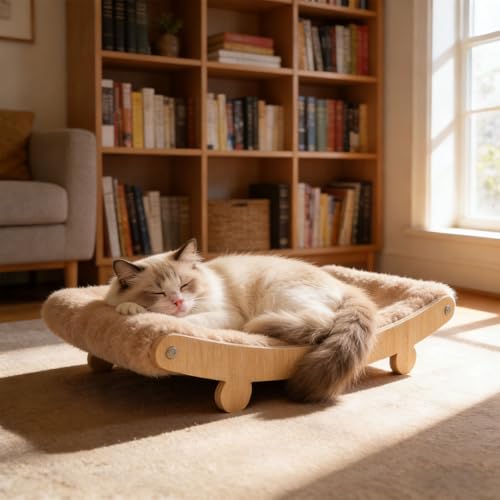 Lit en peluche pour chats idéal pour la décoration de la maison
