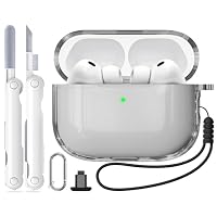 Amazon | Inesore for AirPods Pro3 ケース クリア (2025) シリカゲル