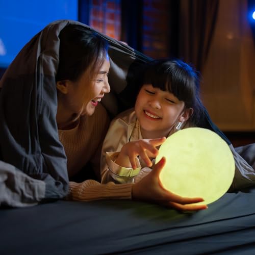 Image of Moon Lamp Galaxy Lamp Upgraded Timing 5.9 Inch 16 Colors 3D Moonlight Galaxy Light,Moon Night Light for Adults,Kids Lamp Moon Gifts for Women Girls Boys Bedroom