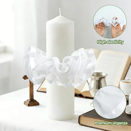 Tropfschutz Kommunionkerze, Tropfenfänger für Kerzen Tropfschutz Taufkerzen, Taufkerze Tropfenfänger Kommunionkerze, Kerzenrock Kommunion, Kerzentropfschutz für Taufkerzen Hochzeitkerze