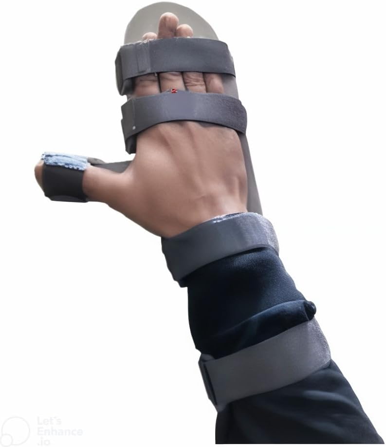 FAMILY LINE Stainless Steel Static Cook Up Splint Palm Support, Elbow Support Hand Support(For Right Hand),One Size