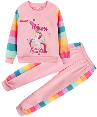 Image of Girls 2 Piece Outfits Toddler Girls Leopard Print T-Shirt and Leggings Set School Outfits Girl Clothes Fall Sets