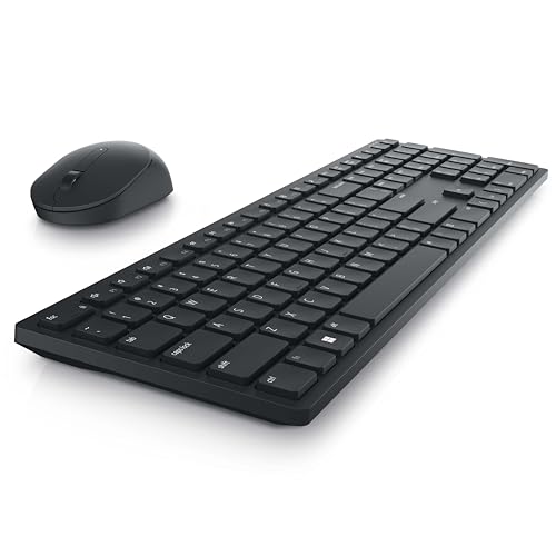 Clavier et Souris sans Fil Dell Pro - KM5221W - Français (QWERTY) - Black