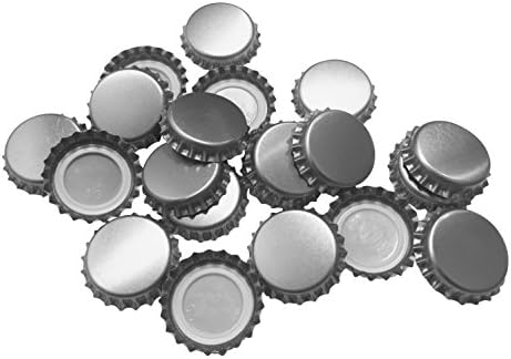 New Beer Bottle Caps Oxygen Absorbing Seal Silver Crown Caps for Home Brew or Crafts 144 Pieces