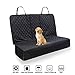 Coprisedile per Cani Auto Coprisedile Telo per Cani Auto Copertura Impermeabile Anti-scivolo Portaoggetti per Sedile Posteriore Auto Universale 135 x 120cm con Flaps Laterali & Doppie Zip (nero)