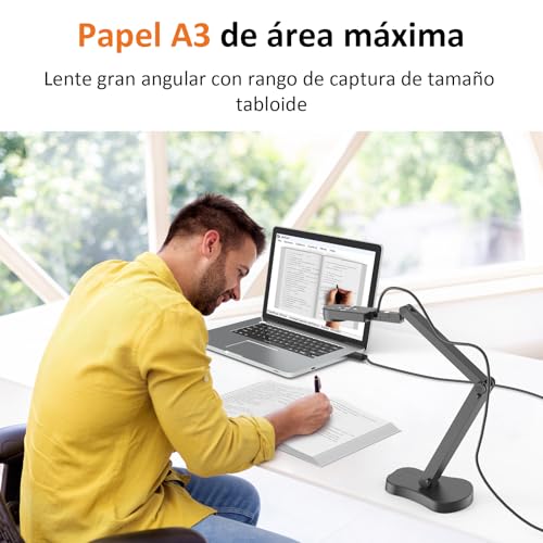 Cámara Gawervan 8MP para Documentos USB con Micrófono y Luz LED - Imagen 6