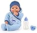 Bayer Design 94683AA -Funktionspuppe Hello Baby Boy mit Zubehör, 46 cm, blau