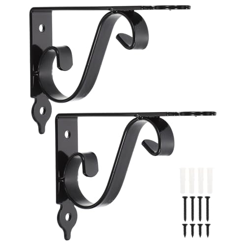 OSALADI 2 Juegos de Soportes Angulares Metálicos para Estantes de Pared Carga Reforzada, Accesorios Incluidos, para Cocina, Lavandería y Sala