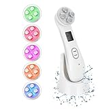 ★【5IN1 MULTIFUNKTIONS-GESUNDHEITSWISSENSCHAFT SCHöNHEIT】: Unser Schönheitsinstrument hat fünf Funktionen: LED-Farblichttherapie, Iontophorese-Ausgabe, EMS-Mikrostrommassage, Ultraschall-Gesichtsreinigung, Hautverjüngung und -straffung. Es hilft Hautpflegeprodukten, zu absorbieren und einzudringen. Mit diesen Hautpflegemodi können Sie sich zu Hause entspannen und verschönern.