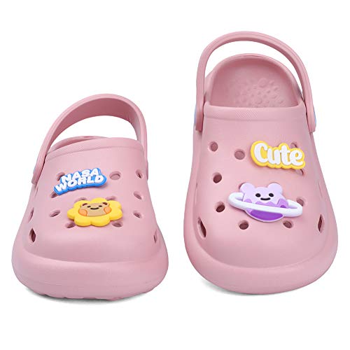 Kids Clogs Boys and Girls Slippers Soft Sandals Summer Lightweight Shockproof Non-Slip Water Shoes Garden Shoes for Beach Pool Shower Mules U721SHDKDDX-Complexion-160