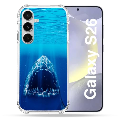Coque Samsung S26 renforcée motif requin - Protection antichoc