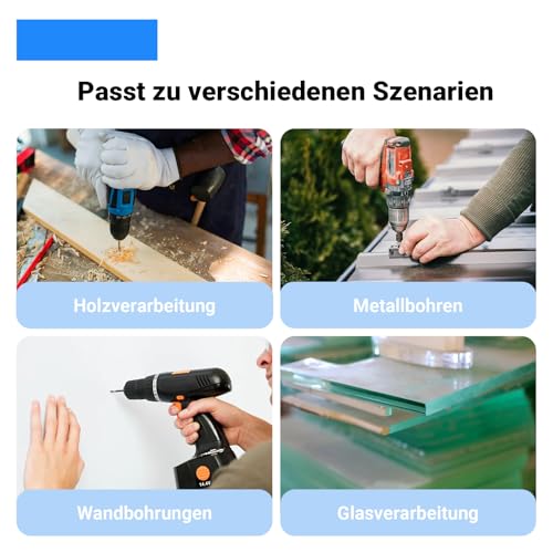 Moyata Schnellspannbohrfutter, 2–13mm Bohrfutter Adapter, 3-jaw-Schnellspannbohrfutter Konverter, 1/2-20UNF Schlüsselloser Bohrfutter mit Quadratischer Buchsenadapter für Bohrmaschinen Verschiedene