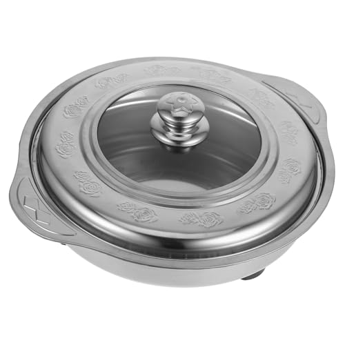 NAMOARLY Stainless Steel Tray Party Food Warmer Buffet Set Food Service Pans Lids Display Tray Lid