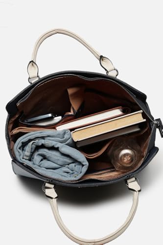 Image of Allen Solly Women's Large Tote Shoulder Bag | PU Leather | Soft Touch | Detachable Sling | College & Daily Carry