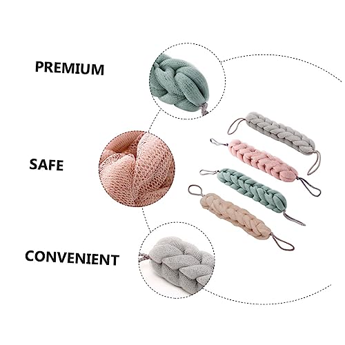 Toalla exfoliante larga y flexible de PE para masajes circulatorios en la ducha 7