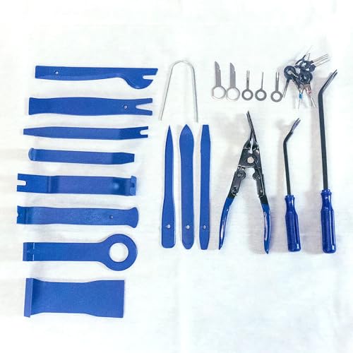 Image of Dynamat Trim Panel Removal Tool Kit - Easily Remove Interior & Exterior Trims, Moldings, Door Panels, & Dashboards - Makes Installation Easy - 31 Piece Tool Set & Custom Zippered Case - Made in USA