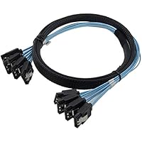 CABLEDECONN 6Gbps de alta velocidad 4pcs/Set Sata Cable SAS para