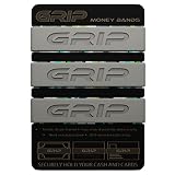 Grip Money Bands (Set of 3) FOGHORN GRAY, Minimalist Wallet, Money Clip Alternative
