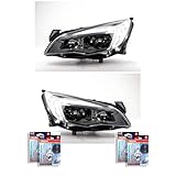 Halogenscheinwerfer rechts QR-Parts 69584718 Set Scheinwerfer links 1254002 + Scheinwerfer rechts 1254004 + OSRAM H7 CLASSIC 64210CLC (4-Stück)