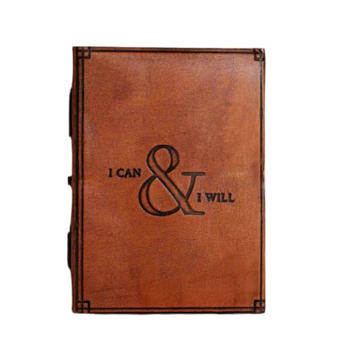 Soothi Handmade Antique Leather Journal “I Can & I Will