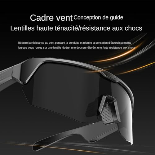 Lunettes audio à conduction osseuse contre la fatigue auriculaire