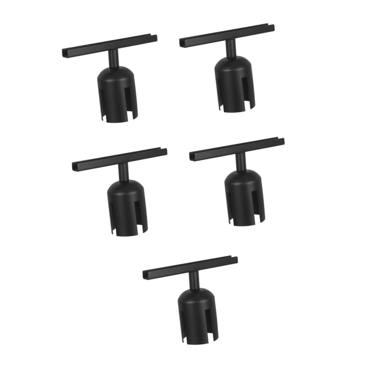 PRETYZOOM 5 Piezas Soporte de Señal Metálico para Barreras de Clip Horizontal para Carteles Exhibidor Resistente Inoxidable para Control de Multitudes Aeropuertos Tiendas y Exposiciones